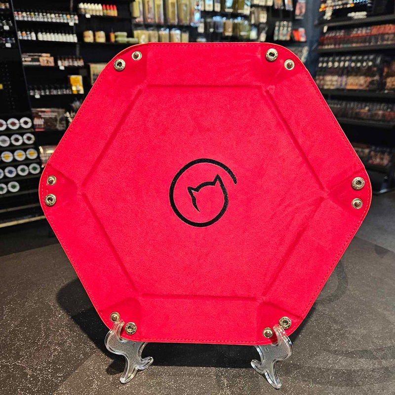 Bea Games Hexagon Dice Tray  – Red