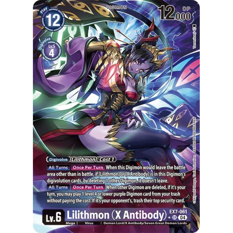 Lilithmon [EX7-061] (X Antibody) (Alternate Art) [Digimon LIBERATOR]