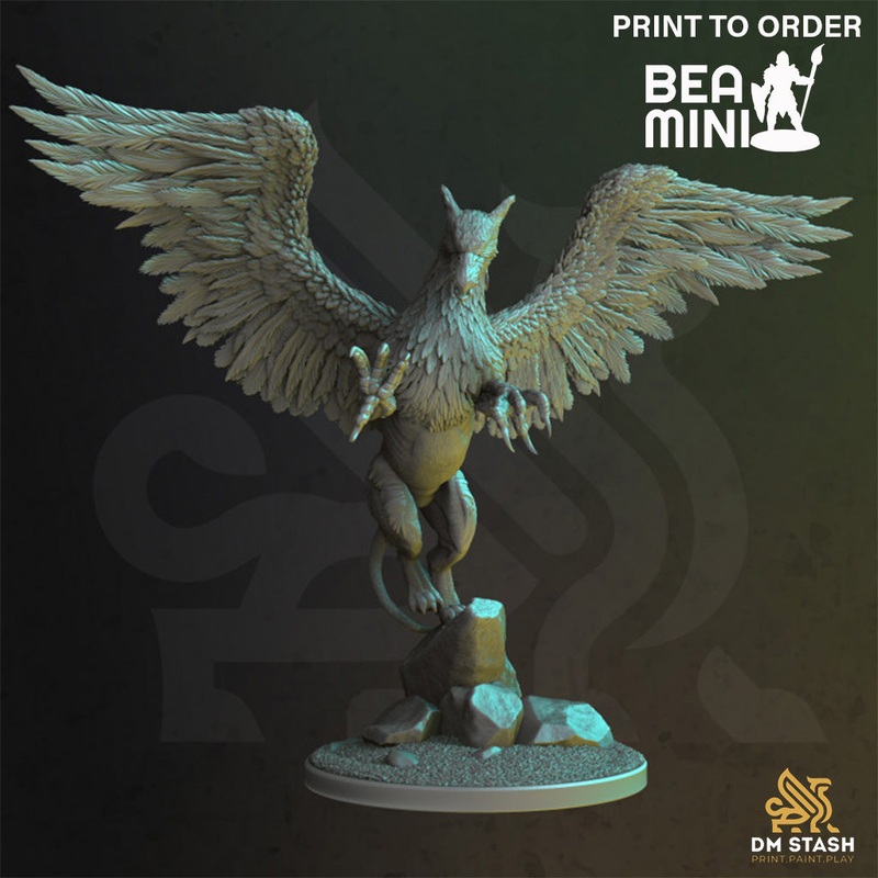 Moon Griffin – Thyralmir | BeaMini Print to Order Miniatures