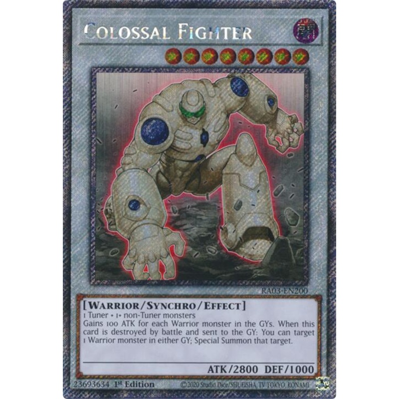Colossal Fighter (Platinum Secret Rare) [RA03-EN200] Platinum Secret Rare