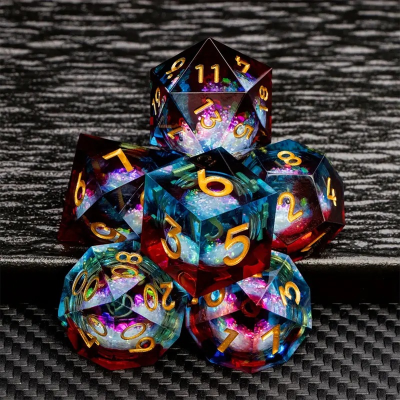 Izzet – Handcrafted Sharp Edge Liquid Core Dice