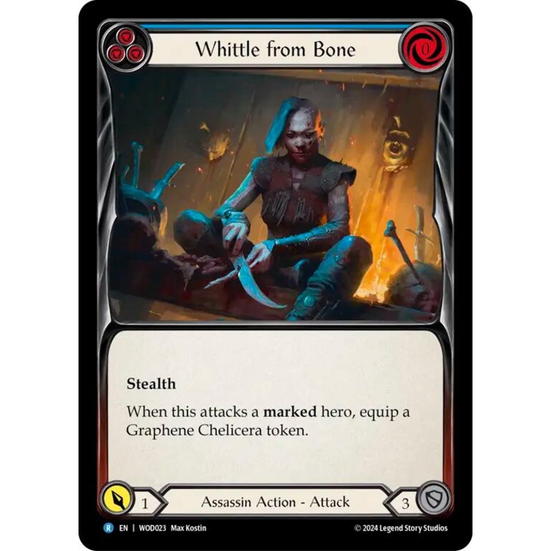 Whittle from Bone (Blue) [WOD023] (The Hunted Arakni, Web of Deceit Blitz Deck)