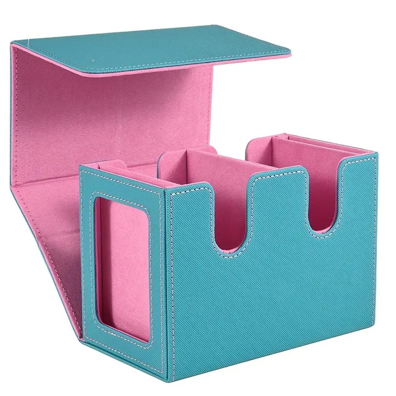 Bea Box 200+ Commander Display Deck Box – Aqua/Pink
