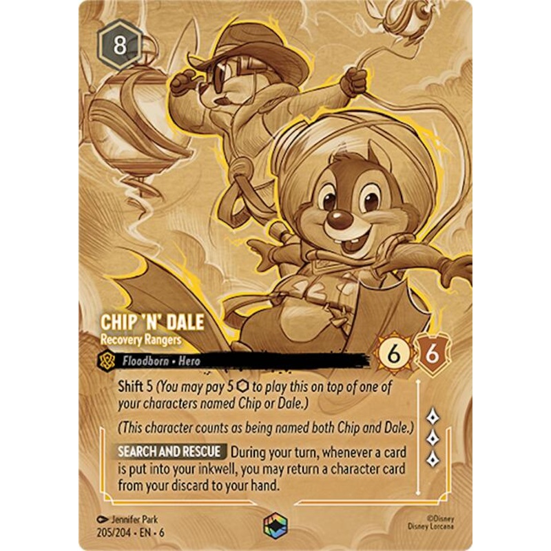 Chip ‘n’ Dale – Recovery Rangers (Enchanted) (205/204) [Azurite Sea]