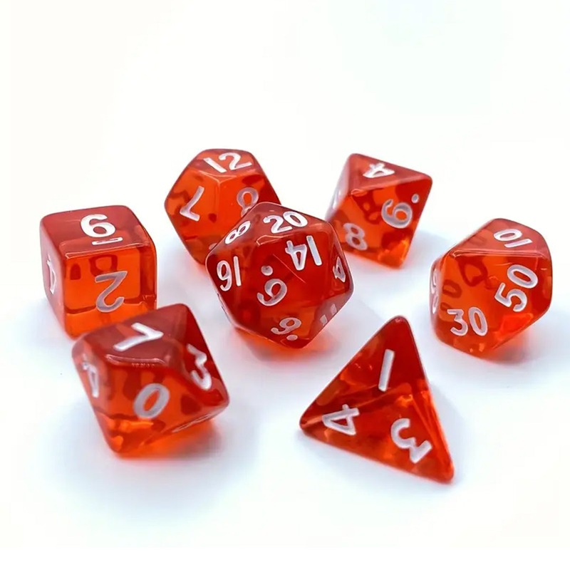 Fire Drops – Mini Polyhedral Dice Set