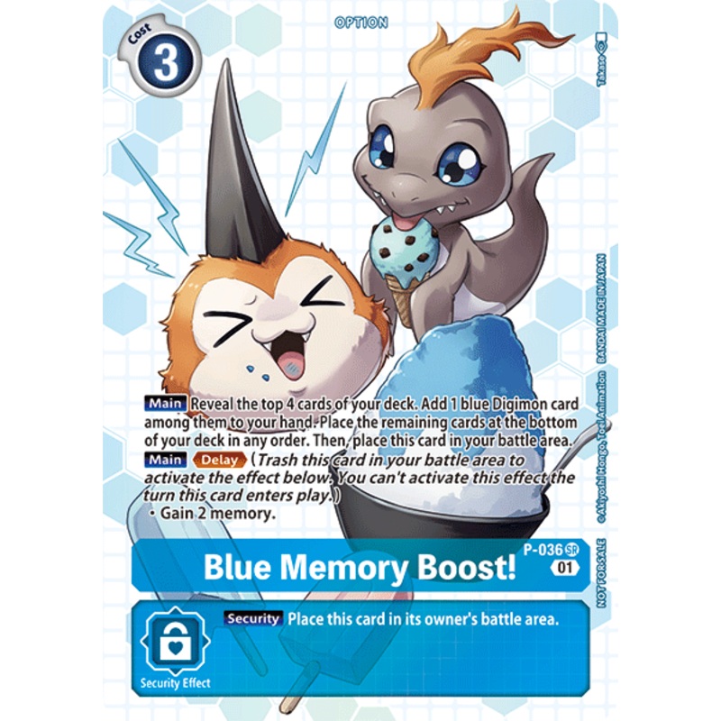 Blue Memory Boost! [P-036] (Box Promotion Pack – Next Adventure) [Promotional Cards]