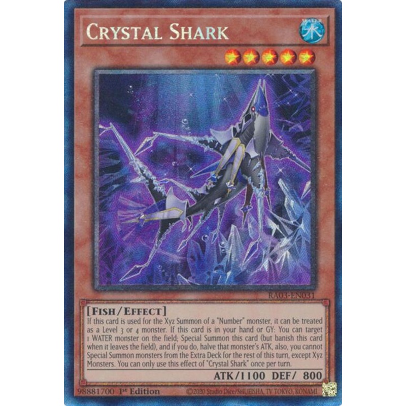 Crystal Shark (CR) [RA03-EN031] Prismatic Collector’s Rare