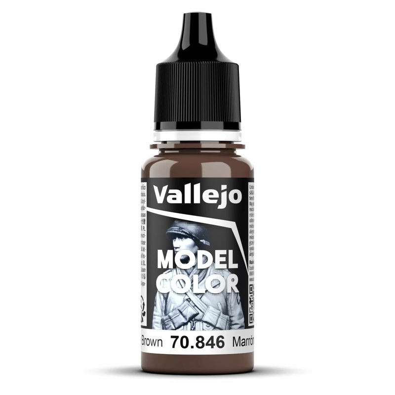 Vallejo Model Colour – Mahogany Brown (Single Bottle 18ml)