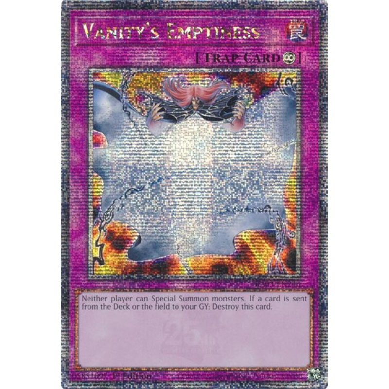 Vanity’s Emptiness (Quarter Century Secret Rare) [RA03-EN246] Quarter Century Secret Rare