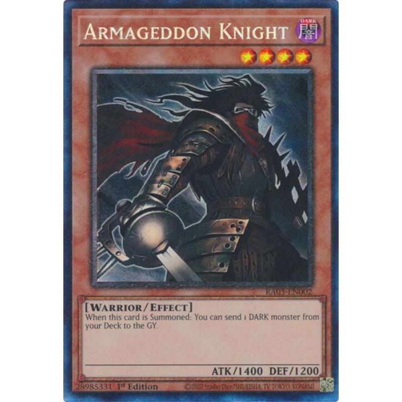 Armageddon Knight (CR) [RA03-EN002] Prismatic Collector’s Rare