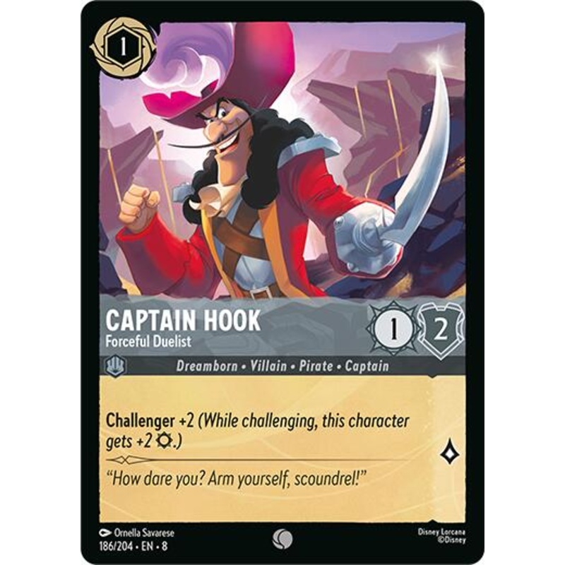 Captain Hook – Forceful Duelist (186/204) [Reign of Jafar]
