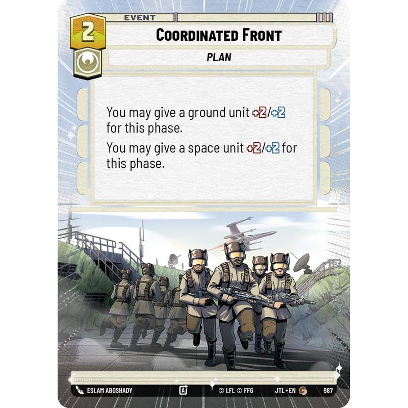 Coordinated Front (987) (Hyperspace Foil) (987) [Jump to Lightspeed]
