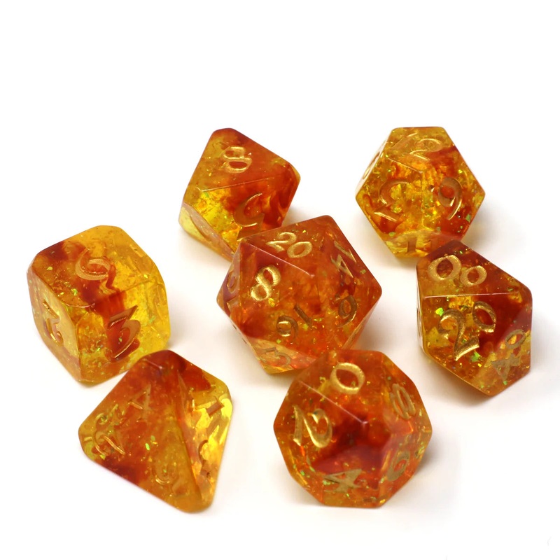 Die Hard Dice 7 Die Dice Set: Autumn Court