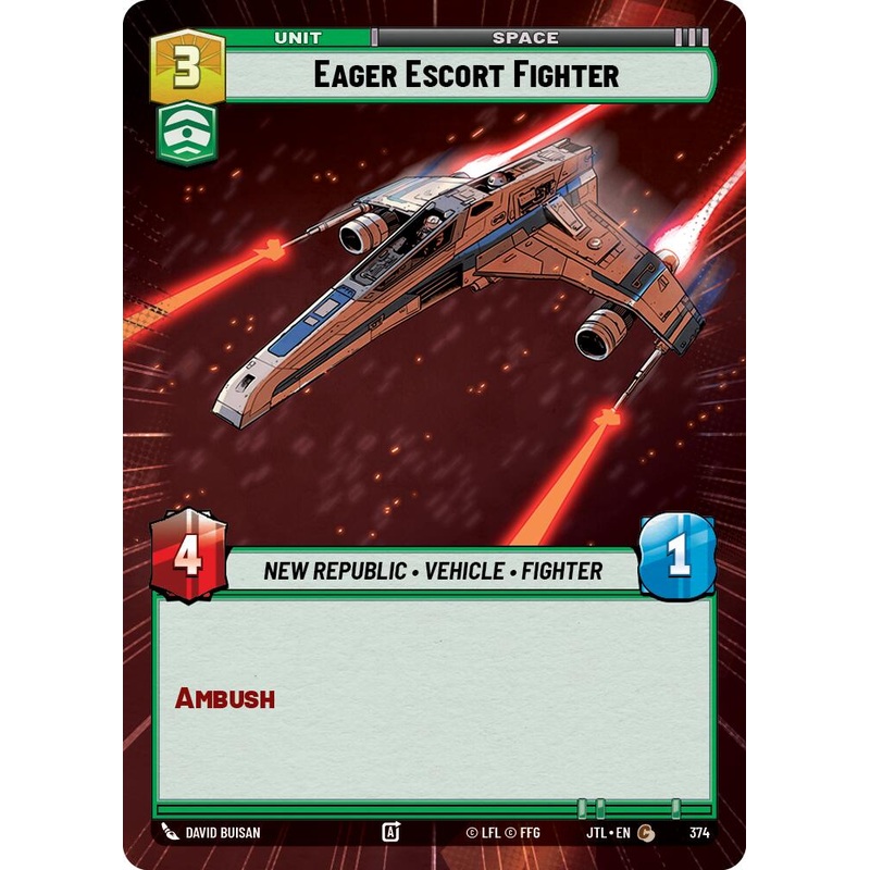 Eager Escort Fighter (374) (Hyperspace) (374) [Jump to Lightspeed]