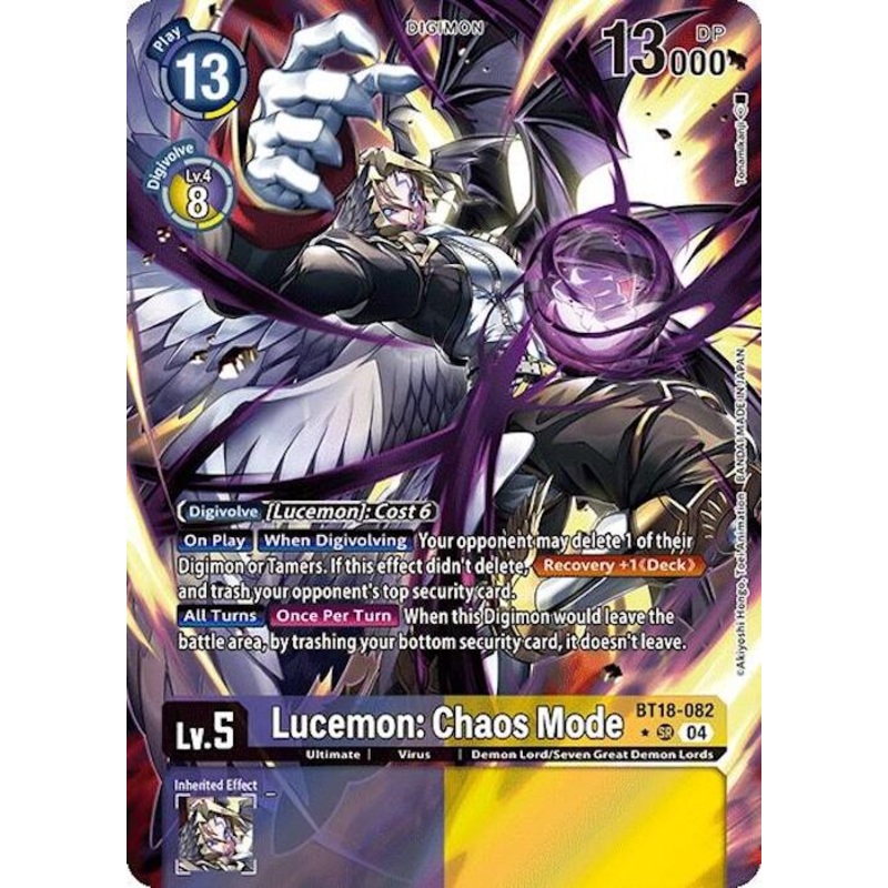 Lucemon: Chaos Mode [BT18-082] (Alternate Art) [Release Special Booster Ver.2.0]