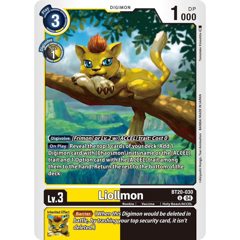 Liollmon [BT20-030] – BT20-030 [Release Special Booster Ver.2.5]