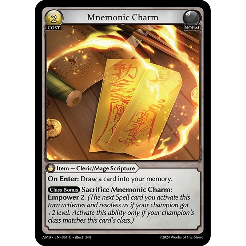 Mnemonic Charm (061) [Mortal Ambition]