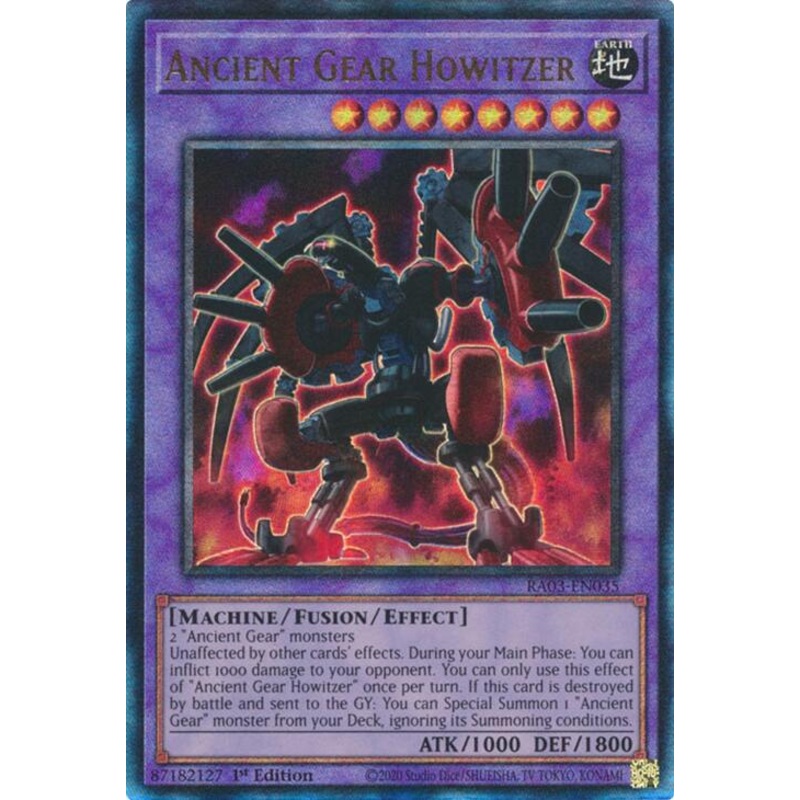 Ancient Gear Howitzer (UTR) [RA03-EN035] Prismatic Ultimate Rare