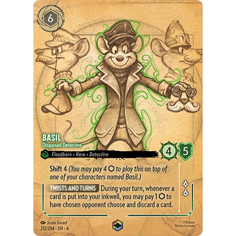 Basil – Disguised Detective (Enchanted) (212/204) [Azurite Sea]