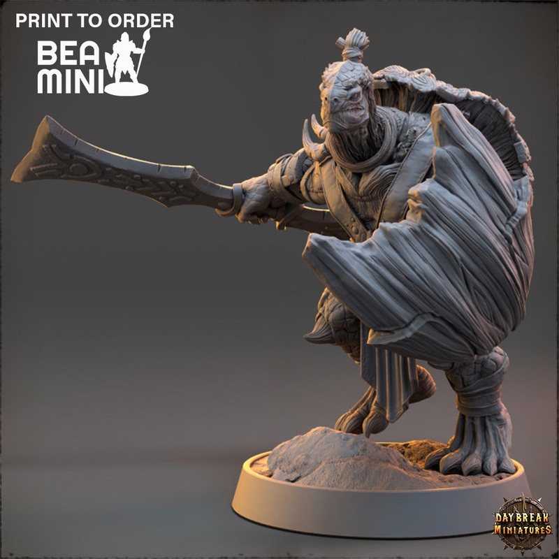 Bidbal – The Praetorians of Shield Island | BeaMini Print to Order Miniatures