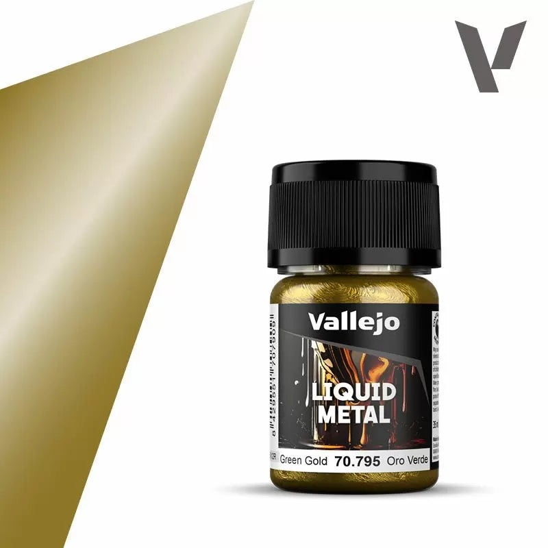 Vallejo Model Colour Liquid Metal – Green Gold (Single Bottle 35ml)