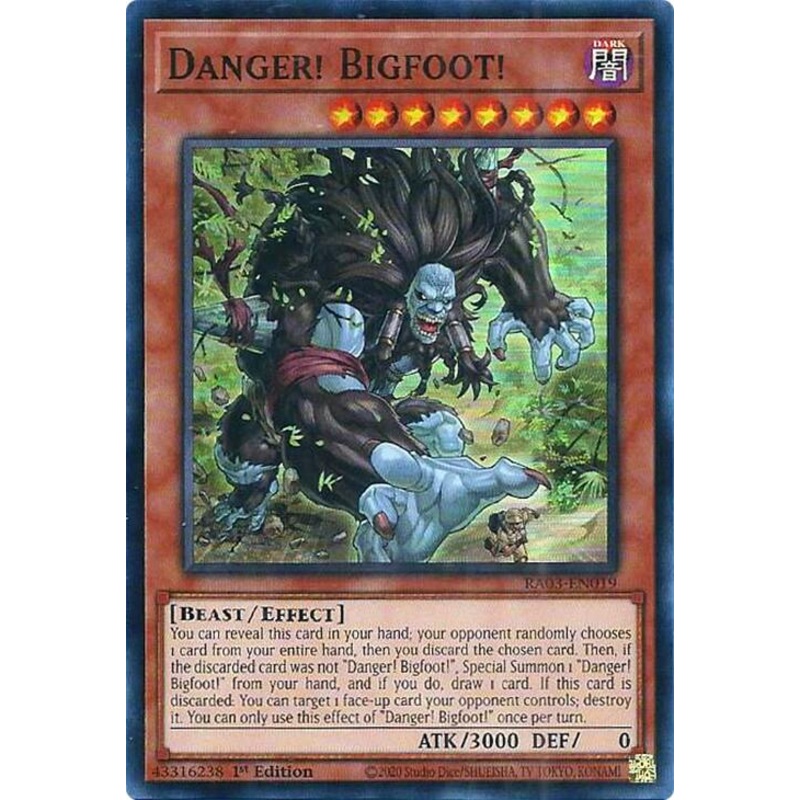 Danger! Bigfoot! [RA03-EN019] Super Rare