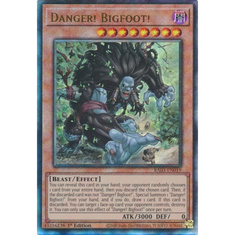 Danger! Bigfoot! (UTR) [RA03-EN019] Prismatic Ultimate Rare