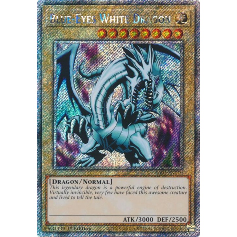 Blue-Eyes White Dragon (Platinum Secret Rare) [RA03-EN079] Platinum Secret Rare