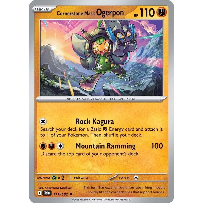 Cornerstone Mask Ogerpon (111/182) [Scarlet & Violet: Destined Rivals]