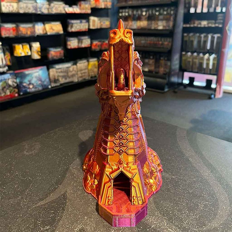 3D Printed Dice Tower – Clockwork Dragon