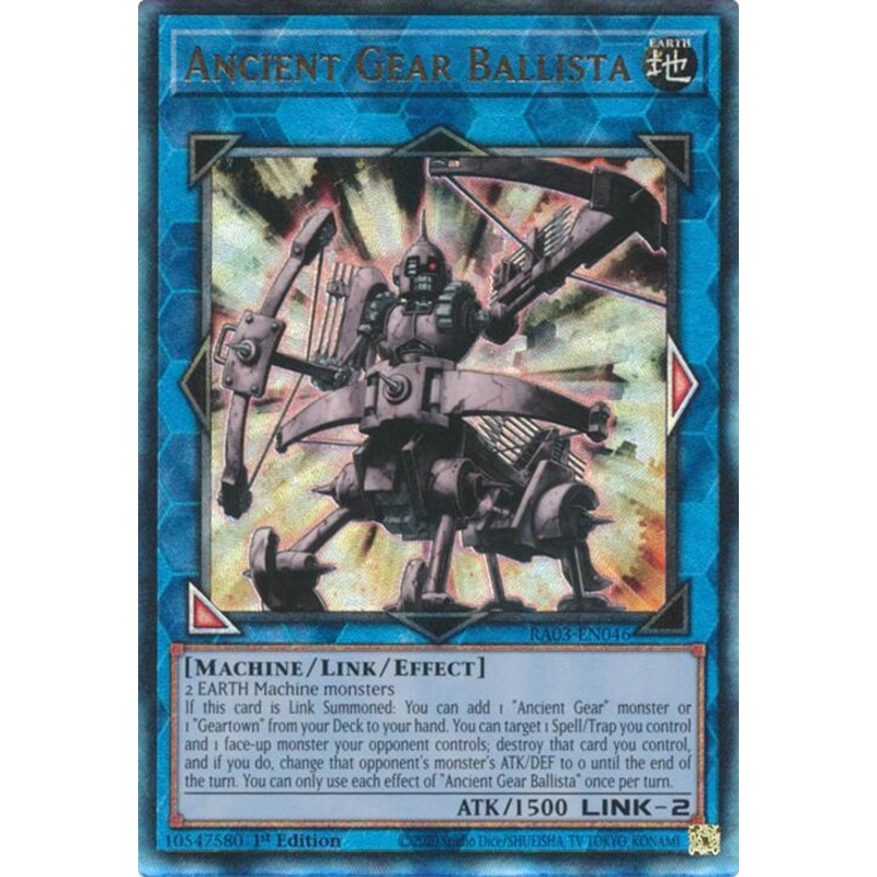 Ancient Gear Ballista (UTR) [RA03-EN046] Prismatic Ultimate Rare