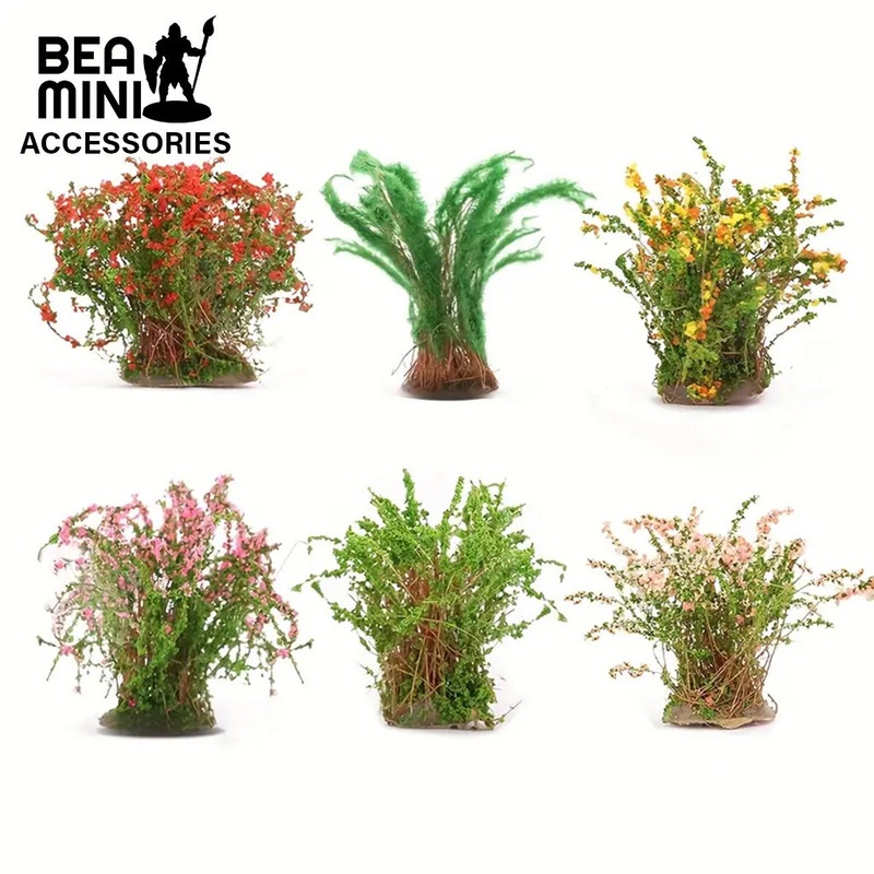 Bea Mini Basing Scenery – Artificial Bushes 6 Pack