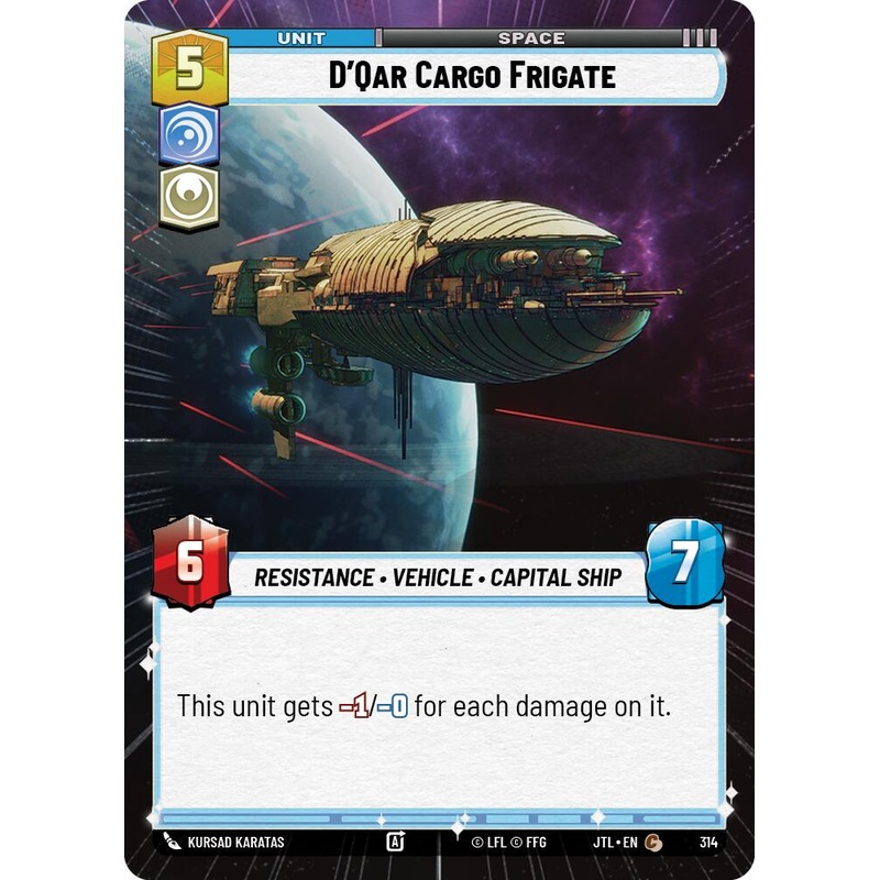 D’Qar Cargo Frigate (314) (Hyperspace) (314) [Jump to Lightspeed]