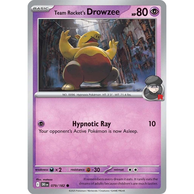Team Rocket’s Drowzee (079/182) [Scarlet & Violet: Destined Rivals]