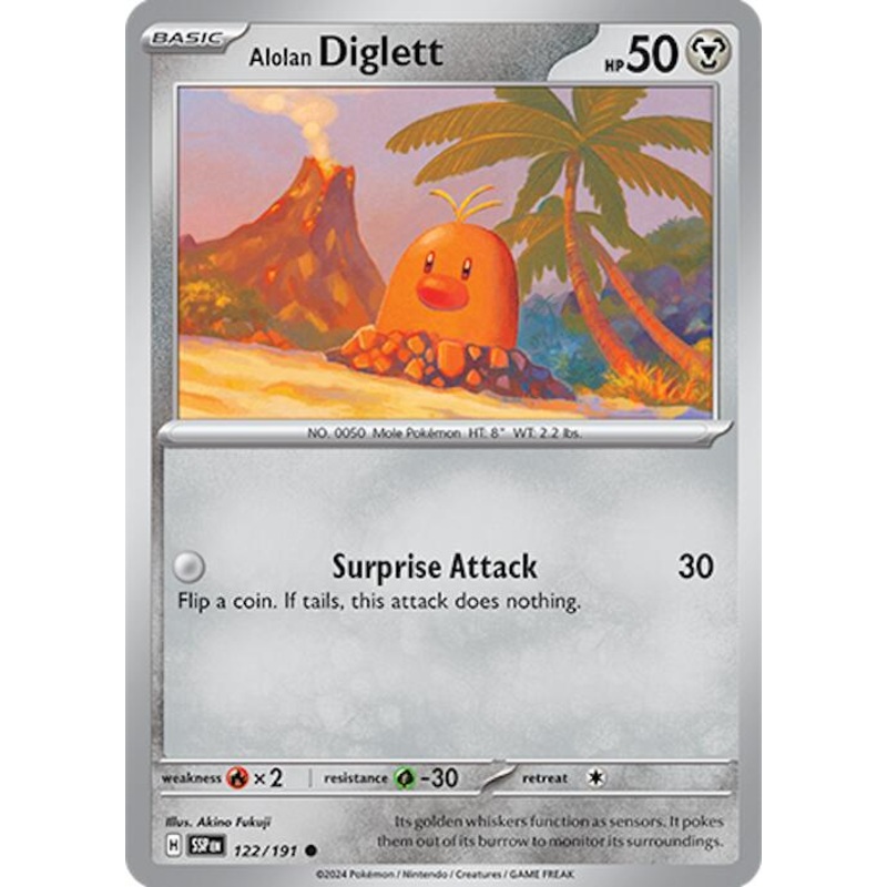 Alolan Diglett (122/191) [Scarlet & Violet: Surging Sparks]