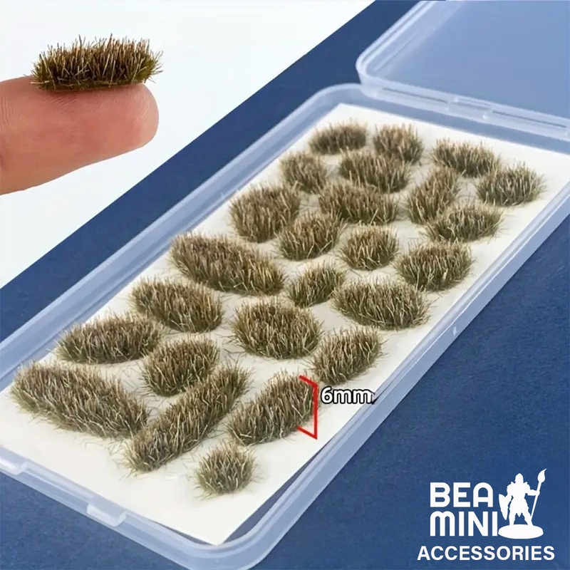Bea Mini Basing Tufts – Withered Brown Irregular Shaped Grass 24 Tuft Pack