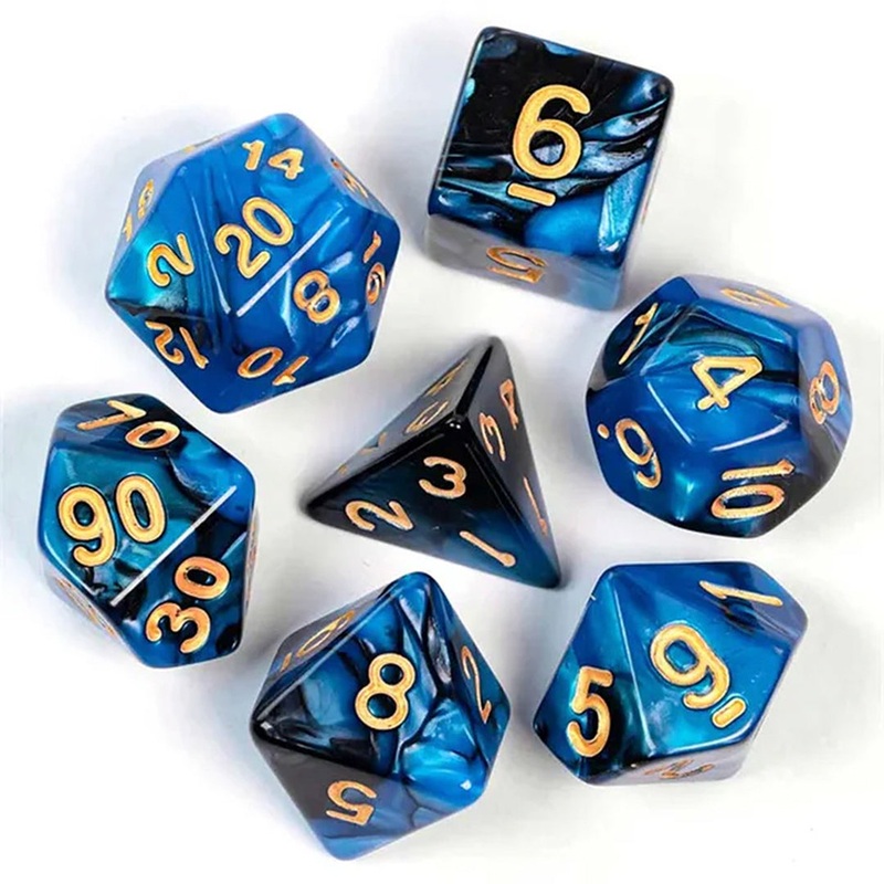 Maelstrom – 7 Piece Polyhedral Dice Set + Dice Bag