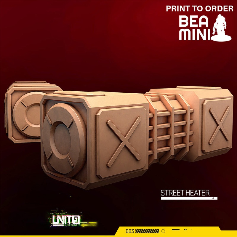 Street Heater | BeaMini Print to Order Miniatures