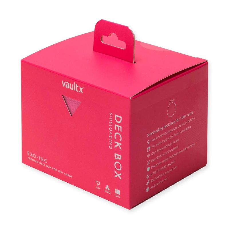 Vault X: Exo-Tec Sideloading Deck Box 100+ – Neon Pink
