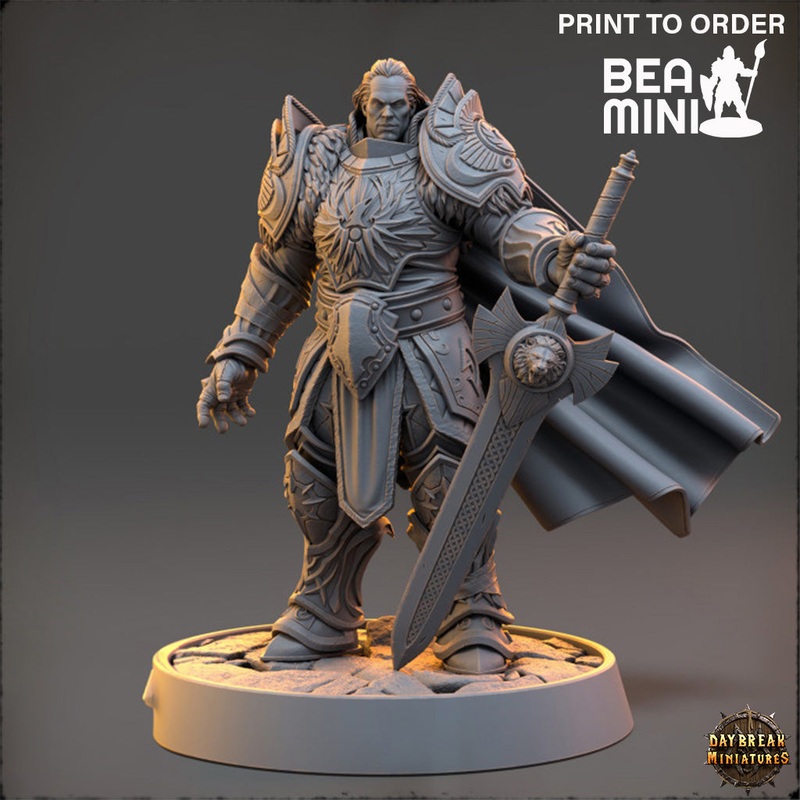 Count Obsidius Wraithflame – The Protectors of the Cleansing Fire | BeaMini Print to Order Miniatures