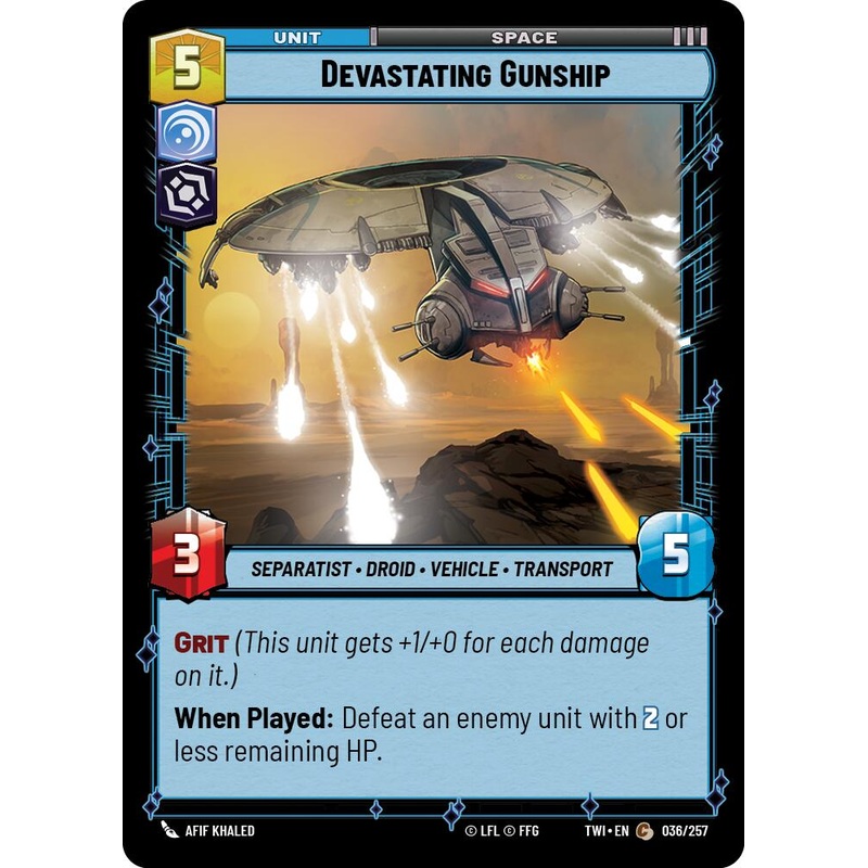 Devastating Gunship (036/257) [Twilight of the Republic]