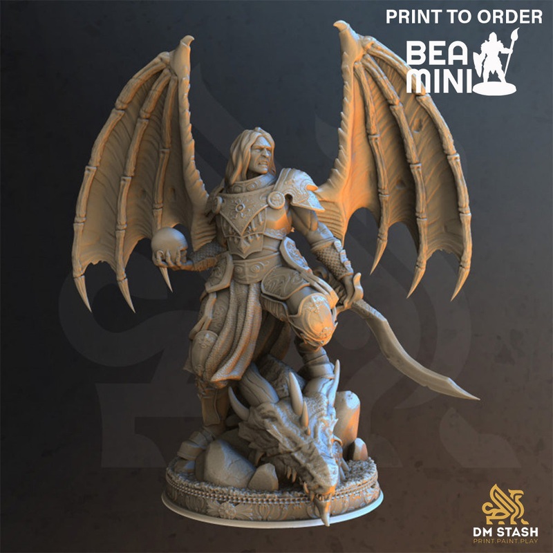 Master of Soundless Wings  Etherian | BeaMini Print to Order Miniatures