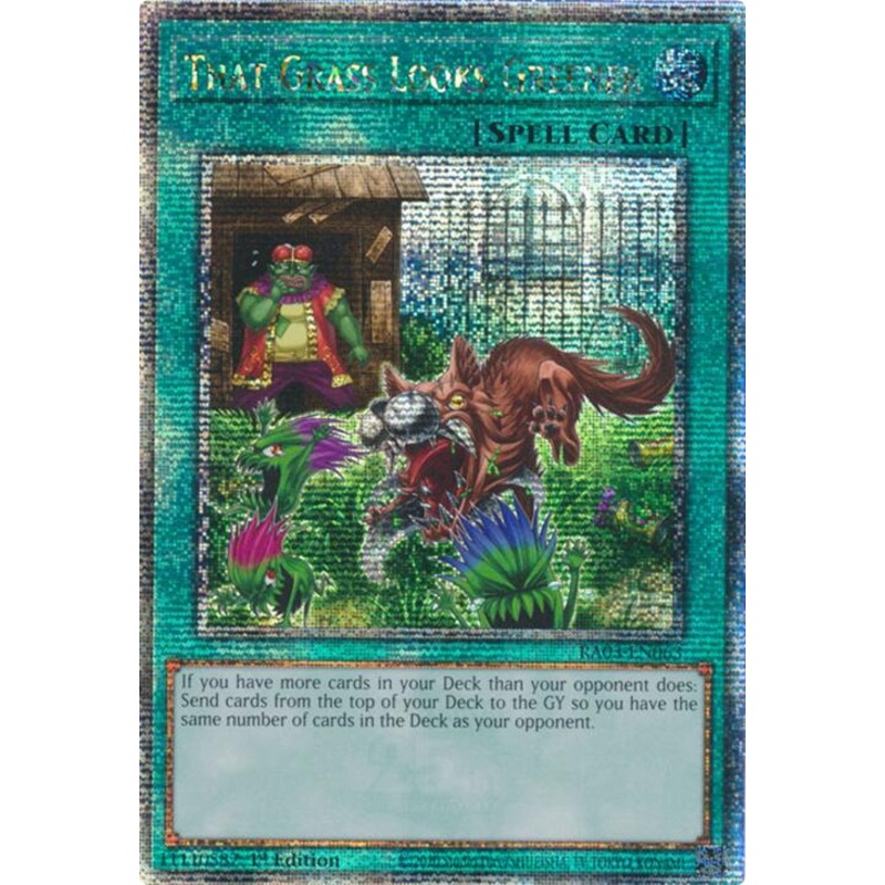 That Grass Looks Greener (Quarter Century Secret Rare) [RA03-EN063] Quarter Century Secret Rare