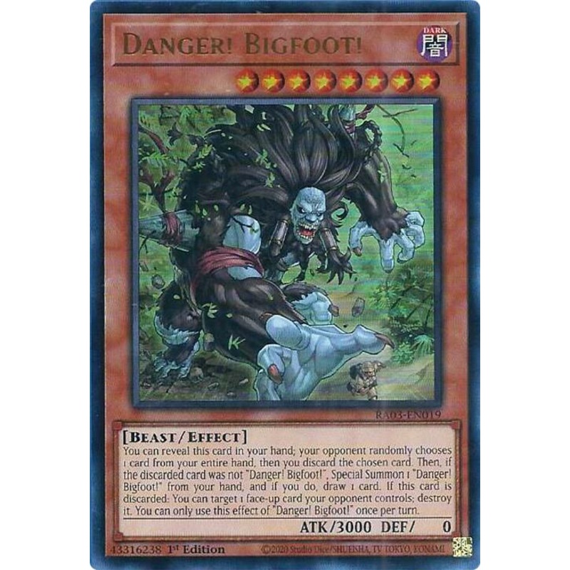 Danger! Bigfoot! (UR) [RA03-EN019] Ultra Rare
