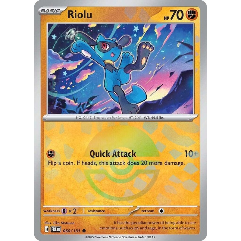 Riolu (050/131) (Poke Ball Pattern) [Scarlet & Violet: Prismatic Evolutions]