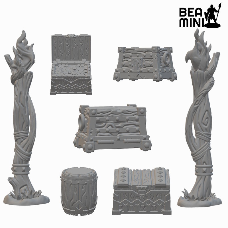 Small Scatter 1 | BeaMini Unpainted RPG Miniatures