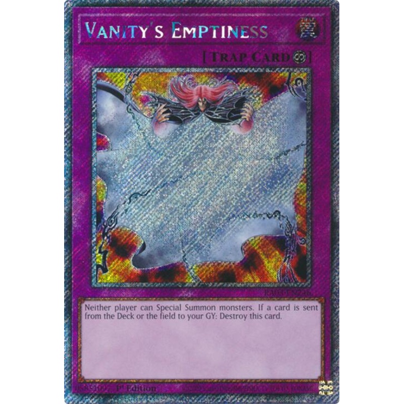 Vanity’s Emptiness (Platinum Secret Rare) [RA03-EN246] Platinum Secret Rare