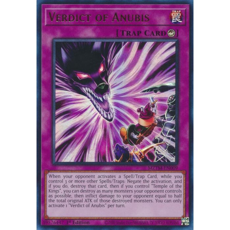 Verdict of Anubis [MZTM-EN009] Ultra Rare