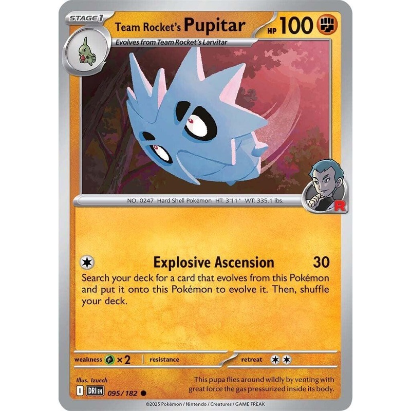 Team Rocket’s Pupitar (095/182) [Scarlet & Violet: Destined Rivals]
