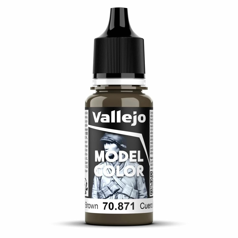 Vallejo Model Colour – Leather Brown (Single Bottle 18ml)